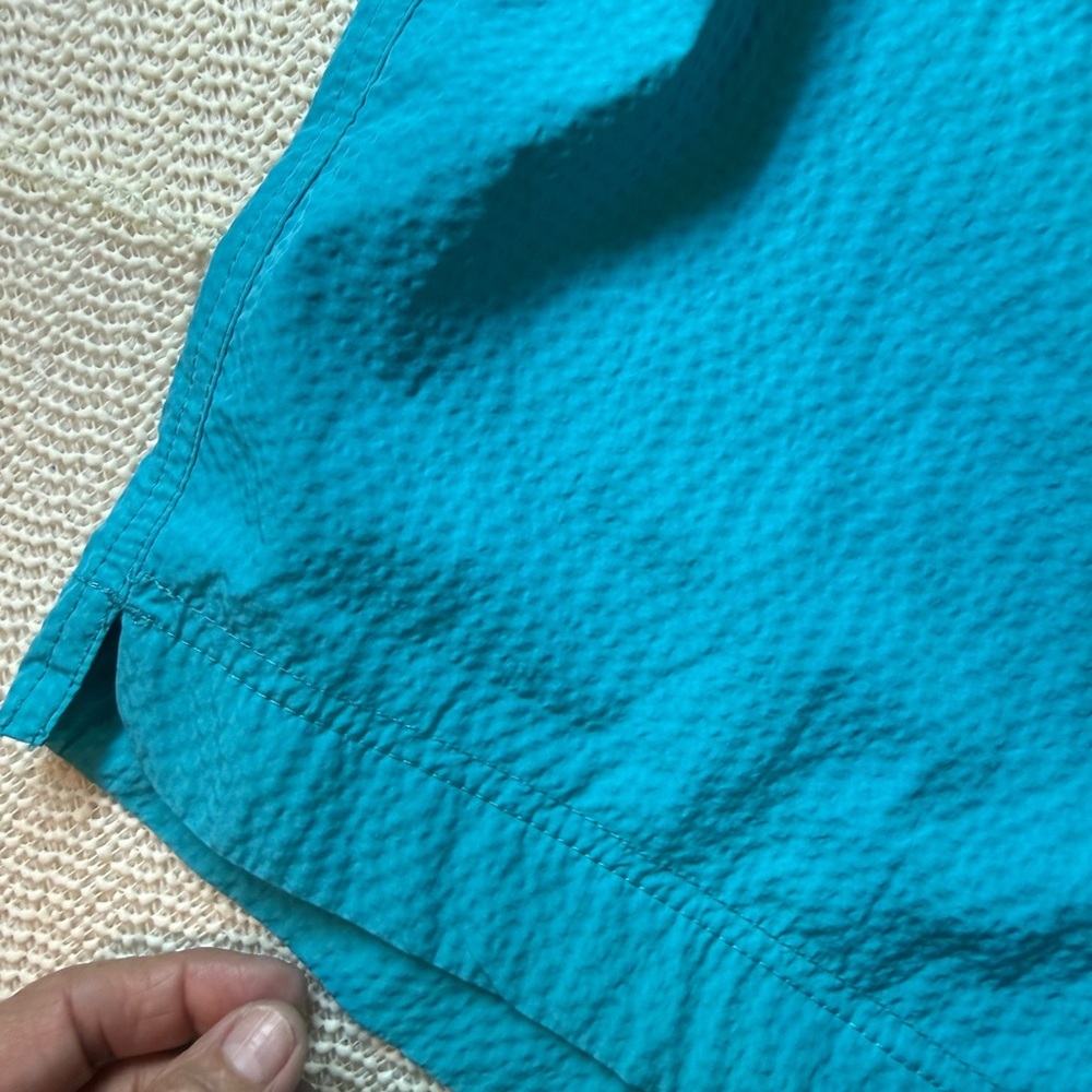 New Venroy Curved Hem Swim Men’s Short Aqua Blue L - Picture 3 of 16